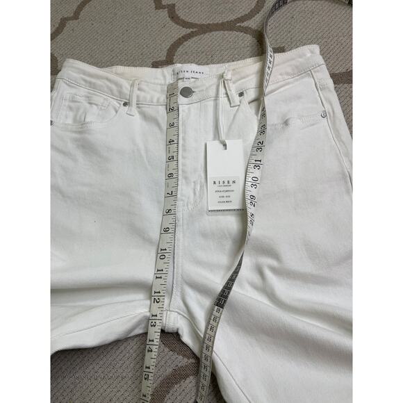 Risen vintage white washed straight leg jeans, size 15/ 32, NWT - Picture 9 of 12